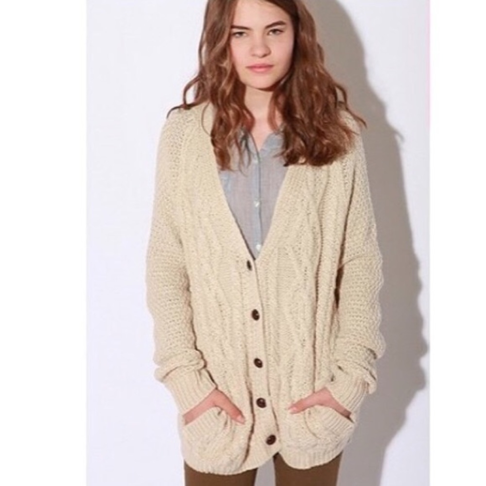 BDG oatmeal cardigan